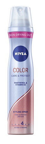 Nivea Hair lak COLOR Care 250ml/4extr | Kosmetické a dentální výrobky - Vlasové kosmetika - Laky, gely a pěnová tužidla na vlasy